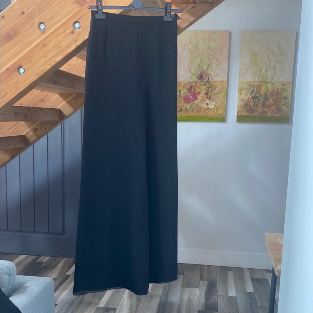 Elegant Black Wide-Leg Pants